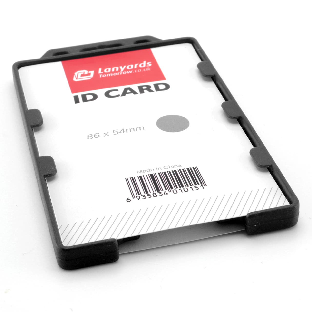 Double-Sided Vertical Rigid ID Holder