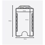 Clear Rigid Vertical Twin Sided Card Holder 2