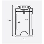 Rigid Open Faced Vertical Card Holder 2