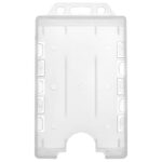 Clear Double Sided Vertical ID Card Badge Holder