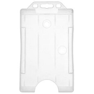 Clear Vertical ID Badge Holder single