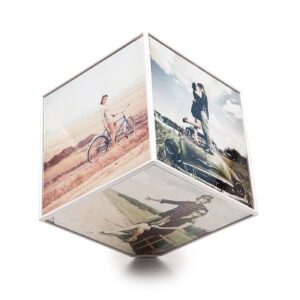 The Kube Rotating Multi Photo Frame