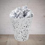 Letters Waste Paper Basket