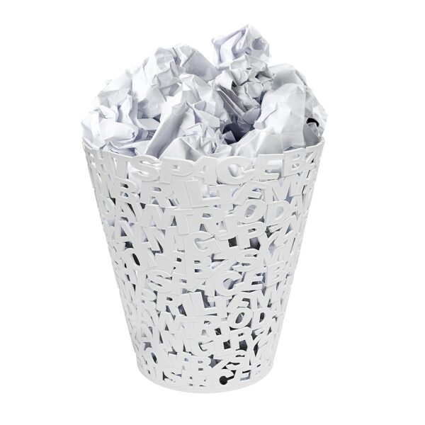 Letters Waste Paper Basket
