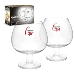 FishBowl Glass Cocktail Gin Copa Glasses Large 600ml (Set of 2)