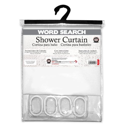 Word Search Shower Curtain 3