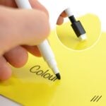 Coloured Squares Magnetic Whiteboard Fridge Board