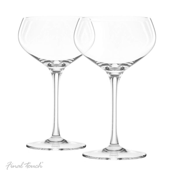 Final Touch Champagne Coupe Glasses