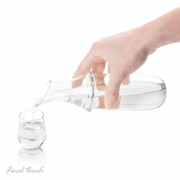Final Touch Saké Decanter Bottle Double Chambered For Warm Cold-7808