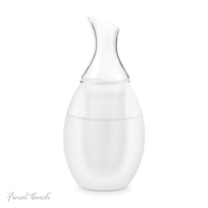 Final Touch Saké Decanter Bottle Double Chambered For Warm Cold-0