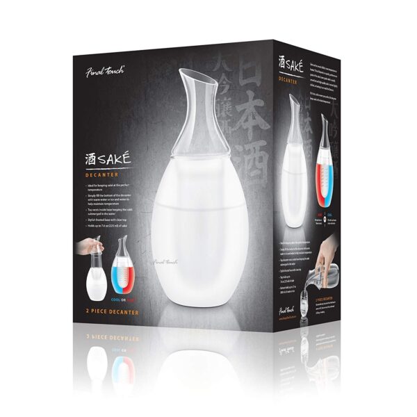 Final Touch Saké Decanter Bottle Double Chambered For Warm Cold-7812