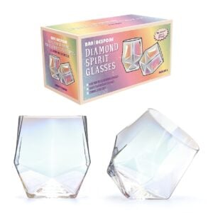 Bar Bespoke Diamond Tumbler Glasses (Set of 2) (450ml)