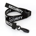 SECURITY Pre-Printed Lanyard Black