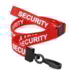 SECURITY Pre-Printed Lanyard Red