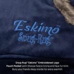 Snug Rug Eskimo Blanket Hoodie Oversized Giant Sweatshirt - Navy Blue-9593