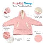 Snug Rug Eskimo Blanket Hoodie pink