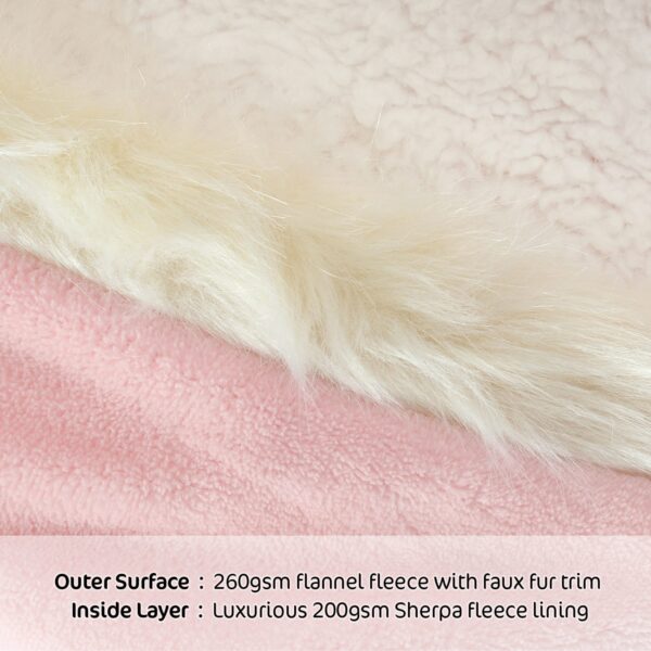 Snug Rug Eskimo Blanket Hoodie pink