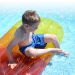 pool lounger orange