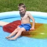 pool lounger orange