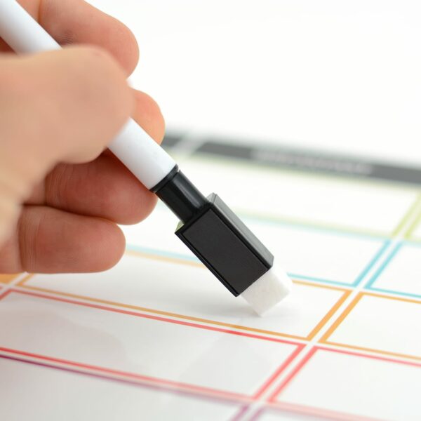 Magnetic Planning Fridge Whiteboard Week Diet Meal Planner | Free Pen | A3