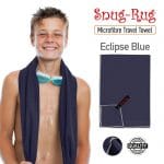 Snug-Rug Microfibre Towel (Eclipse Blue) (Large 80 x 160cm)