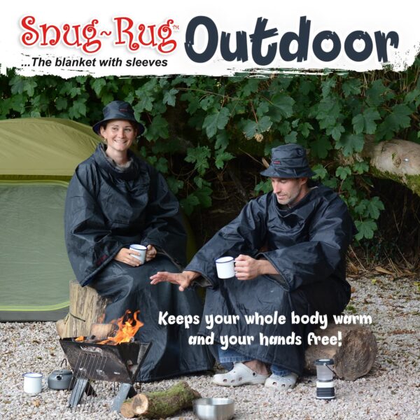 Snug-Rug Outdoor Blanket with Sleeves & Hat