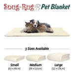 Snug-Rug Pet Blanket for Dogs & Cats Cream
