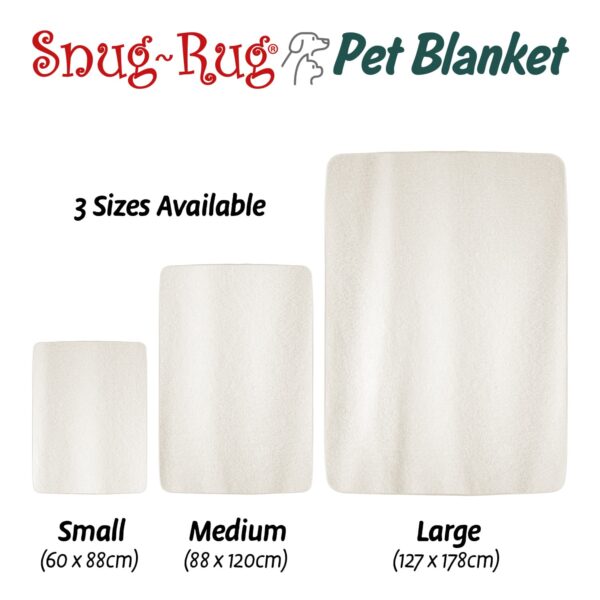 Snug-Rug Pet Blanket for Dogs & Cats Cream