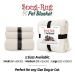 Snug-Rug Pet Blanket for Dogs & Cats Cream
