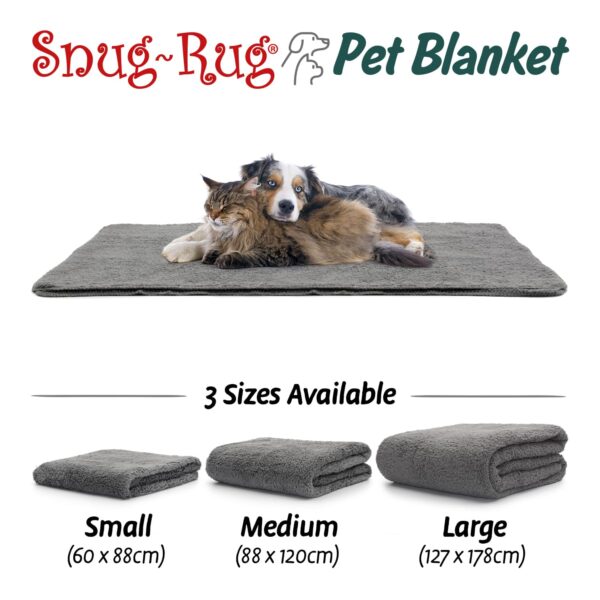 Snug-Rug Pet Blanket for Dogs and Cats Slate Grey