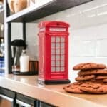 Red Telephone Box Cookie Jar
