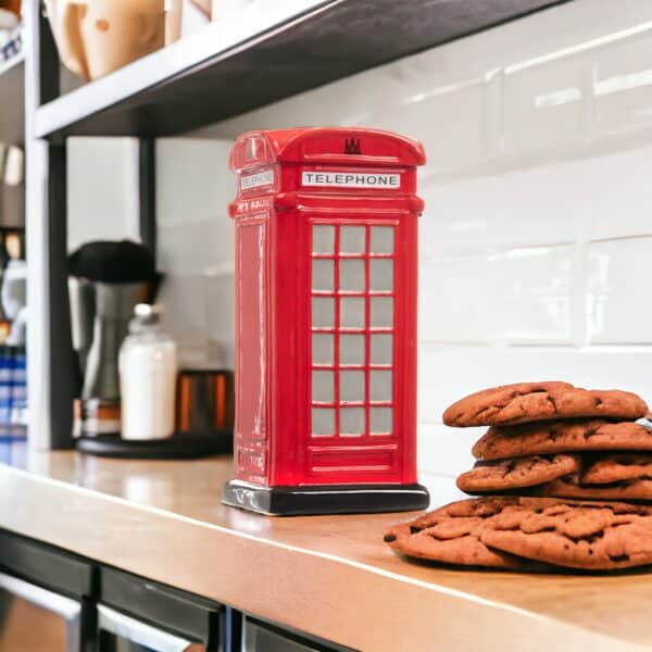 Red Telephone Box Cookie Jar