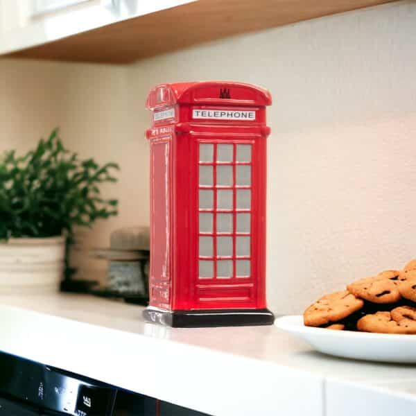 Red Telephone Box Cookie Jar