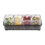 Condiment Dispenser Holder with 4 Compartments