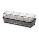 Condiment Dispenser Holder with 4 Compartments