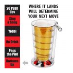 Barbuzzo Pinball Pint Glass The Fun Drinking Game
