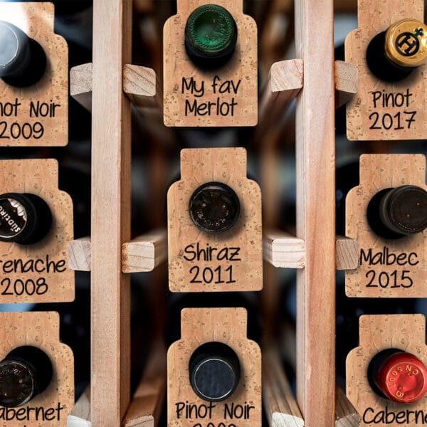 Pack of 24 Cork Wine Tags