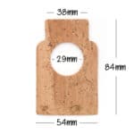 Pack of 24 Cork Wine Tags