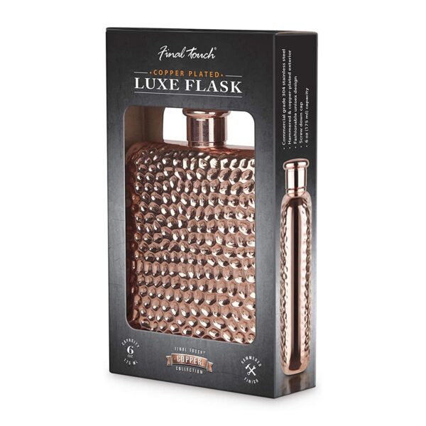 175ml Final Touch Copper Plated Luxe Flask