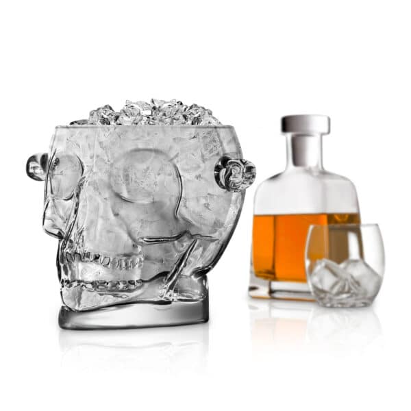 1.6 Litre Final Touch Glass Skull Ice Bucket