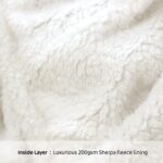 Snug-Rug ESKIMO Oversized Hoodie Blanket (Lilac Grey)