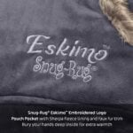 Snug-Rug ESKIMO Oversized Hoodie Blanket (Lilac Grey)