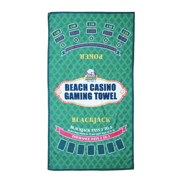 Vegas Nights Gaming Beach Towel