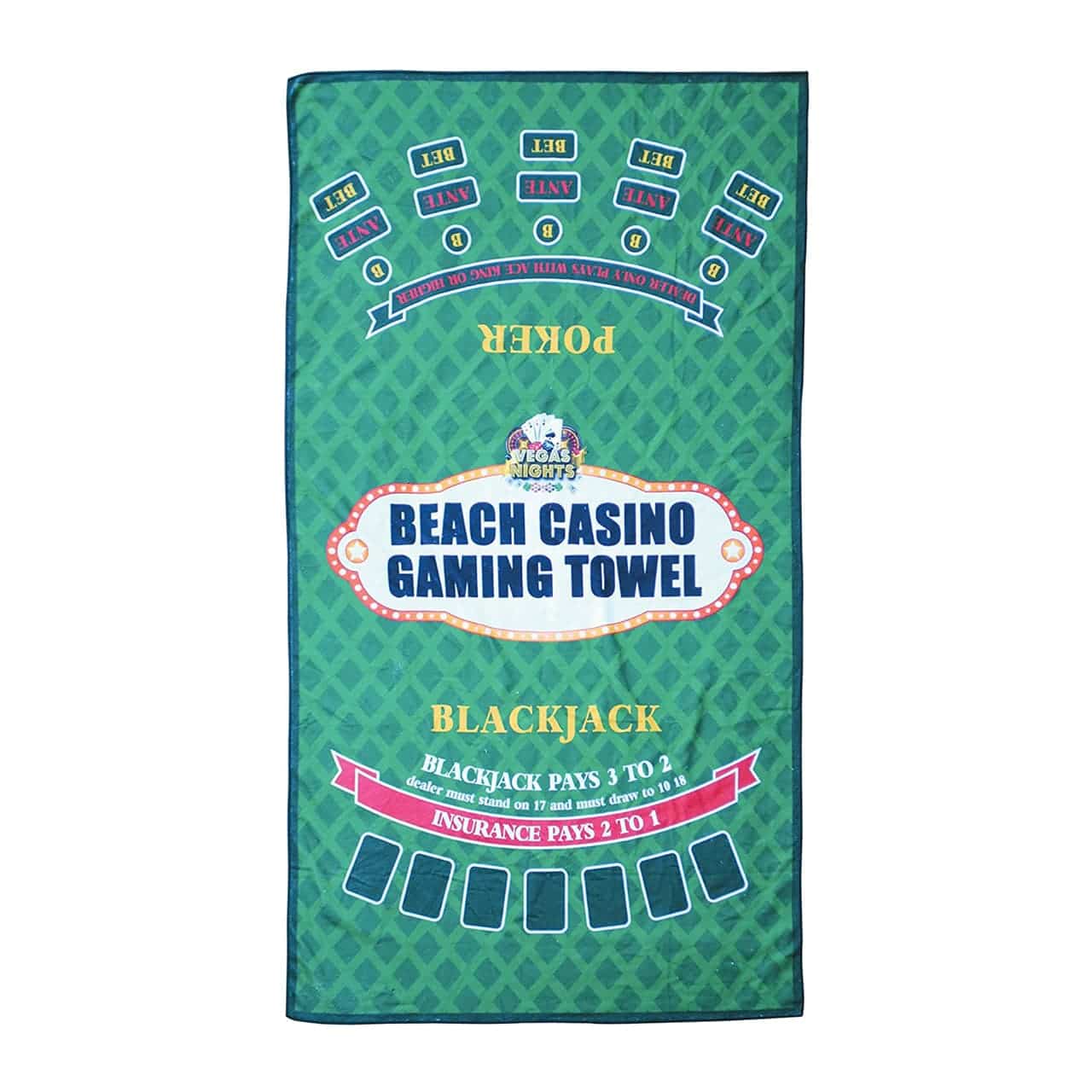 Vegas Nights Gaming Beach Towel
