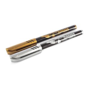 Set of 2 Vinology Metallic Glass Marker Pens
