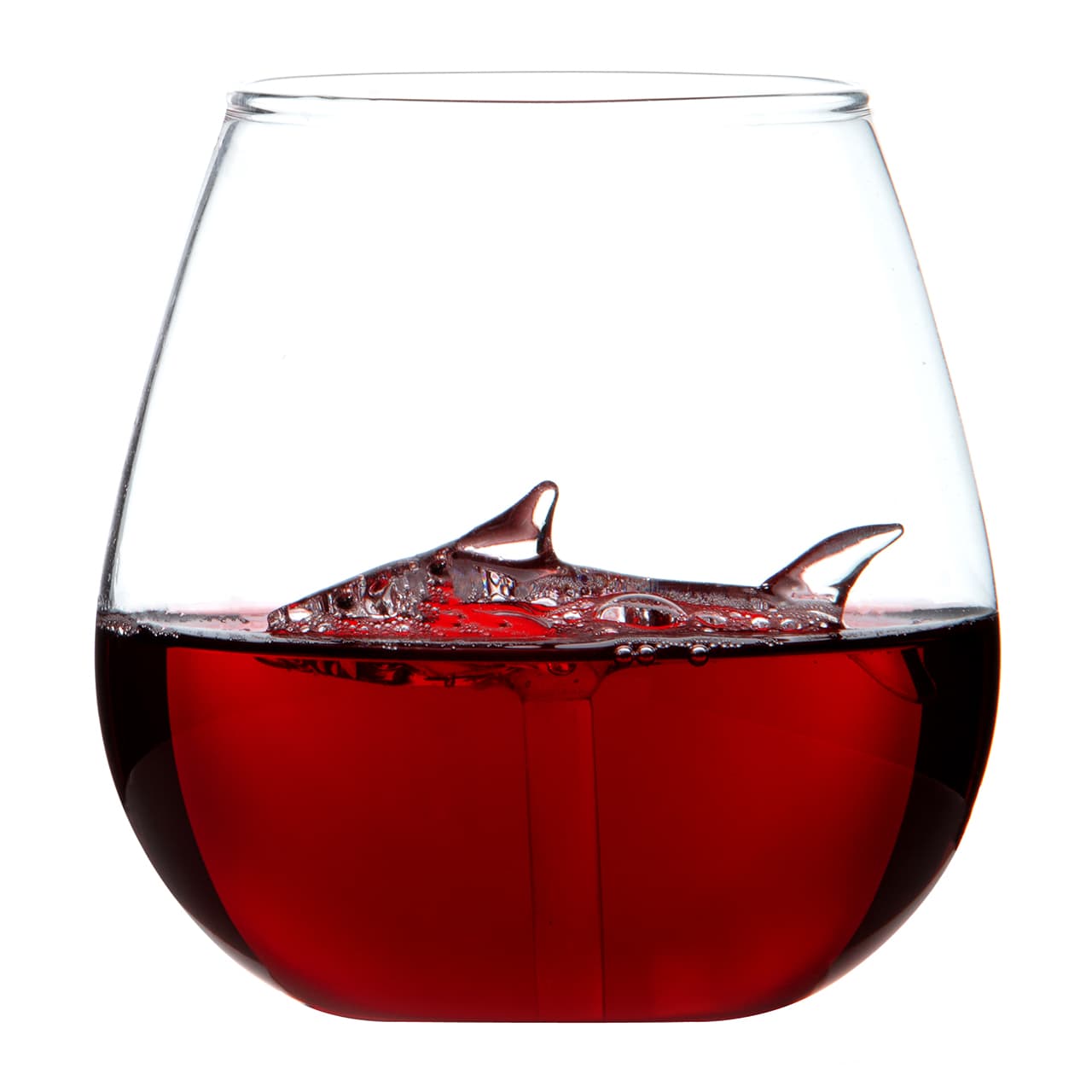 Shark in Glass Tumbler
