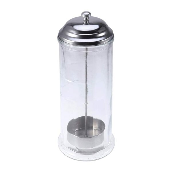 Glass Straw Dispenser Drinking Holder Container with 50 Paper Straws