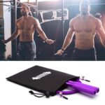 CKB Ltd Metal Adjustable 10ft (3m) Wire Skipping Rope with 360° Bearings – Purple