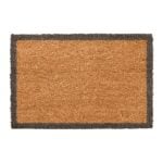 Grey Border Novelty Coir Doormat