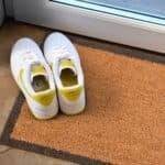 Grey Border Novelty Coir Doormat